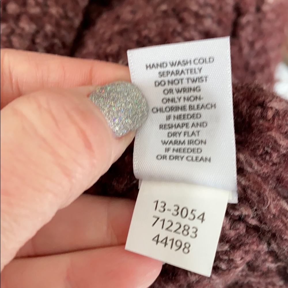 J. JILL Purple Zip Cardigan XS Sweater EUC - Picture 6 of 7